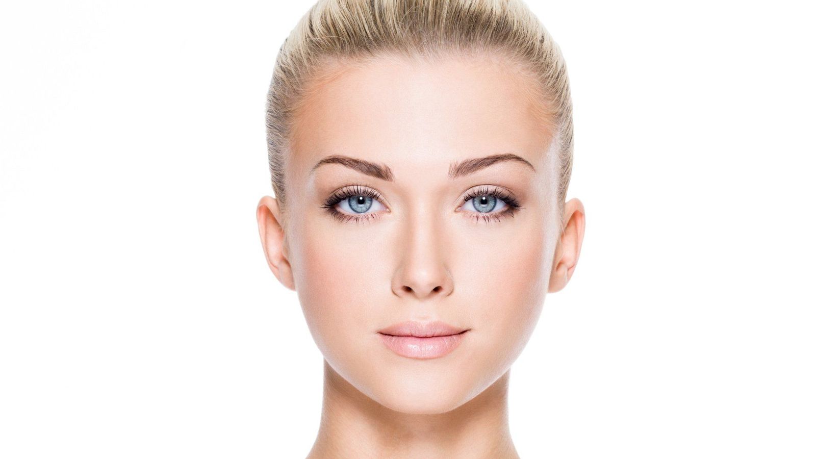 Portrait of a woman with smooth, even, youthful-looking facial skin